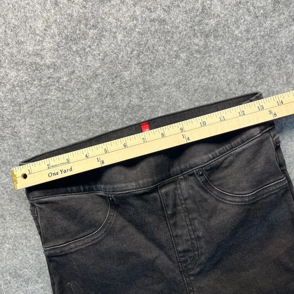Spanx Women's Jegging Jeans Size S Black Mid Rise Stretch‎ Distressed